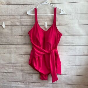 SHAPERMINT ONE PIECE SWIMSUIT IN DEEP ROSE‎